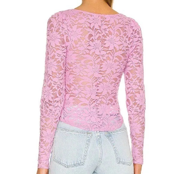 Free People Women’s Long Distance Layering Top in Flower Trail - Picture 3 of 9